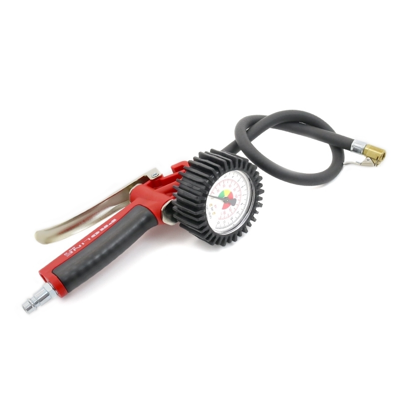 Pistolet Gonfleur Pneus 20 Litres - Pression Max 10 Bar - Avec Manomètre - Pour Pneus Voiture, Vélo, Ballons