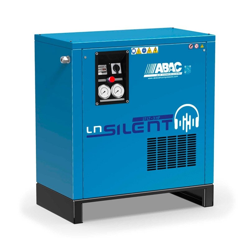 Compresseur silencieux ABAC LN0 27 LT M3 / T3 DOL - 3 CV - Unité de pompe 27 L A29B