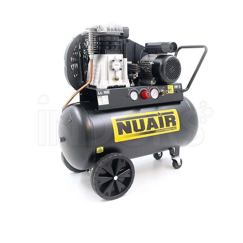 Compresseur Nuair B3800B/3M/100 TECH - 3 CV à entraînement par courroie