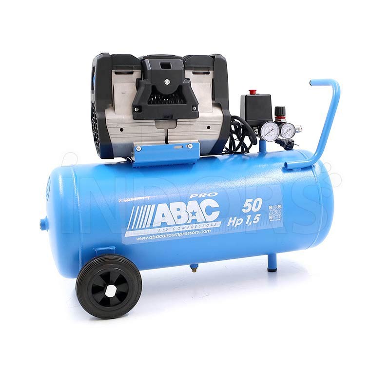 Abac Montecarlo OS15P - Compresseur silencieux 50 litres sans huile 1,5 CV