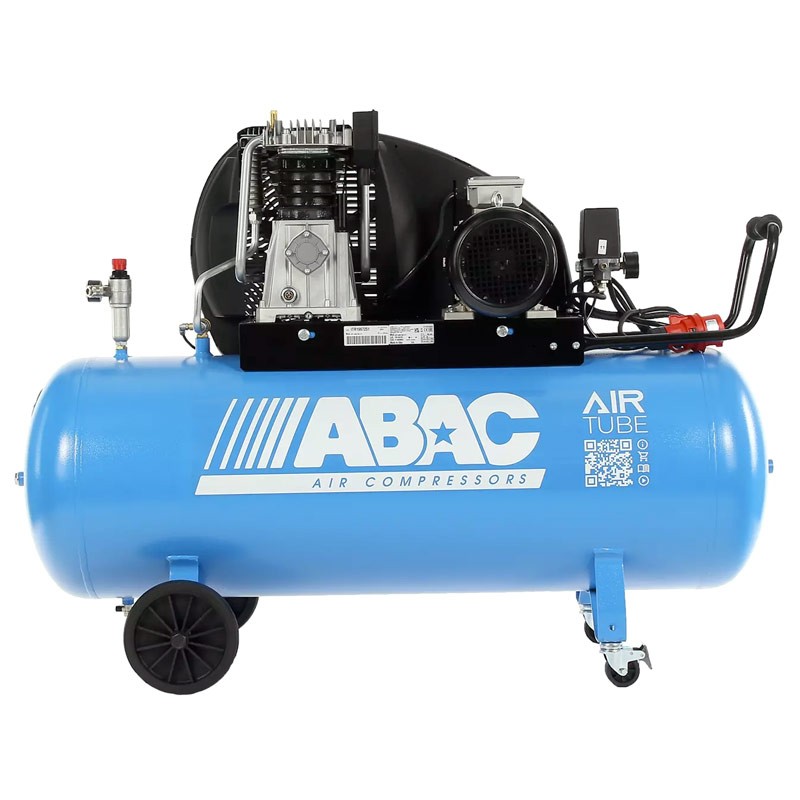 Compresseur Abac EXP A49B 200 CT5,5 - 5,5 CV / 4,1 kW - Chariot professionnel
