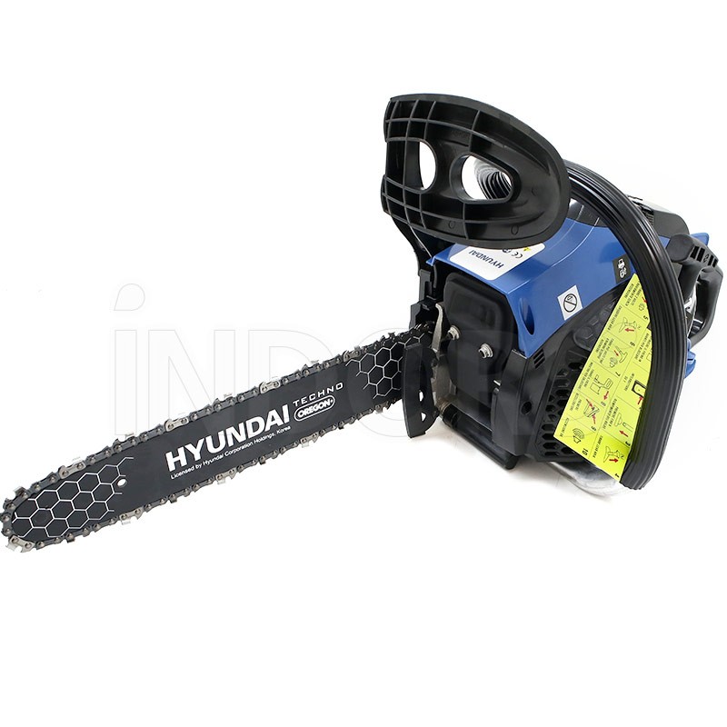 Hyundai 35070 - Tronçonneuse essence 2 temps 37 cc - Guide-chaîne et chaîne Oregon