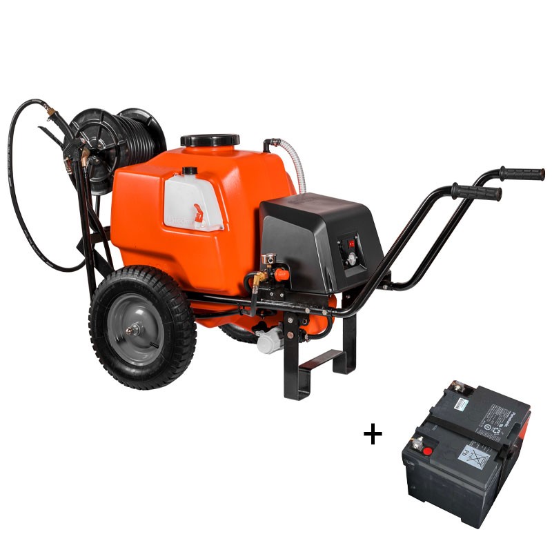 Pompe pour brouette Stocker 100 L 10 bars - Batterie 12 V incluse