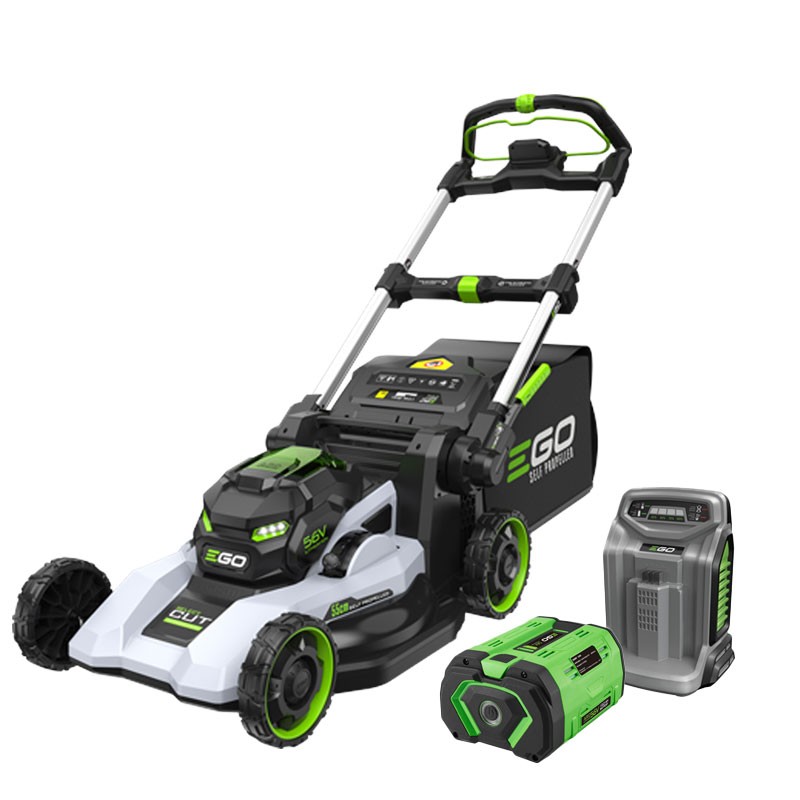 Tondeuse à gazon EGO LM 2236 E-SP - 55 cm, double lame - Kit batterie 10 Ah et chargeur rapide