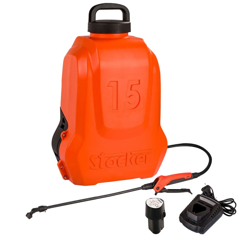 Pompe à dos Stocker 15 L 5 bars - avec batterie et chargeur (229)