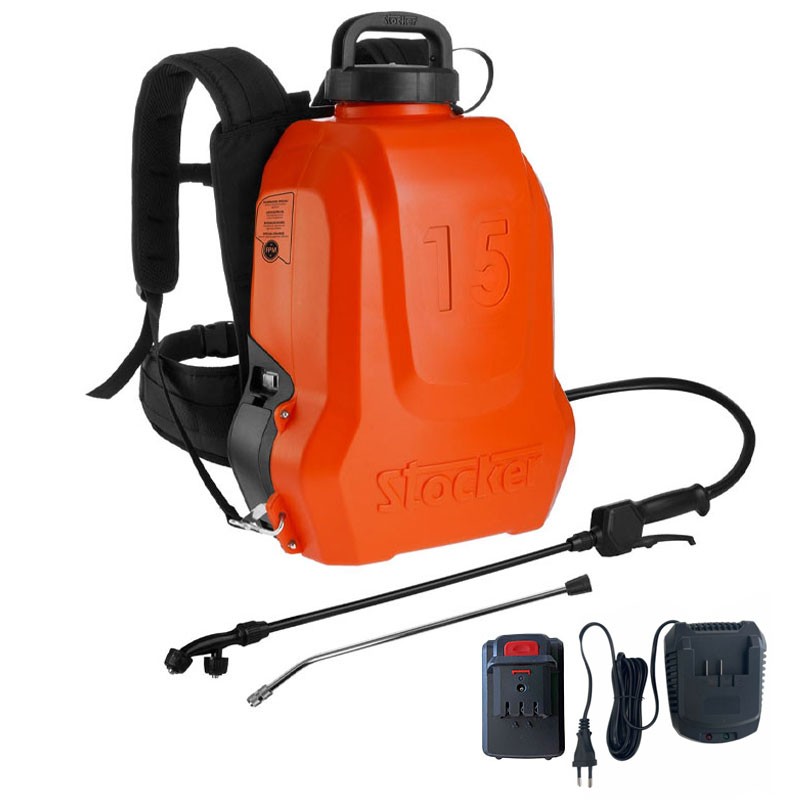 Pompe à dos Stocker Nebla 403 - 15 L - avec batterie et chargeur inclus Pompe à dos Stocker Nebla 403 - 15 L - avec batterie et chargeur inclus