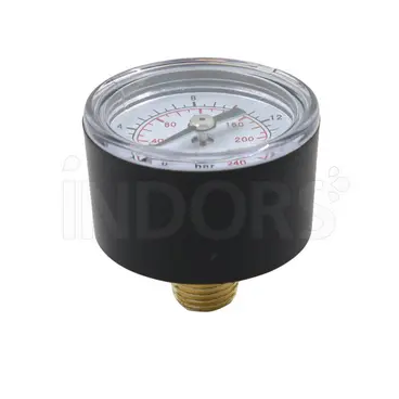 Manomètre pour compresseur d'air Abac 1127110008 avec raccord 1/4''