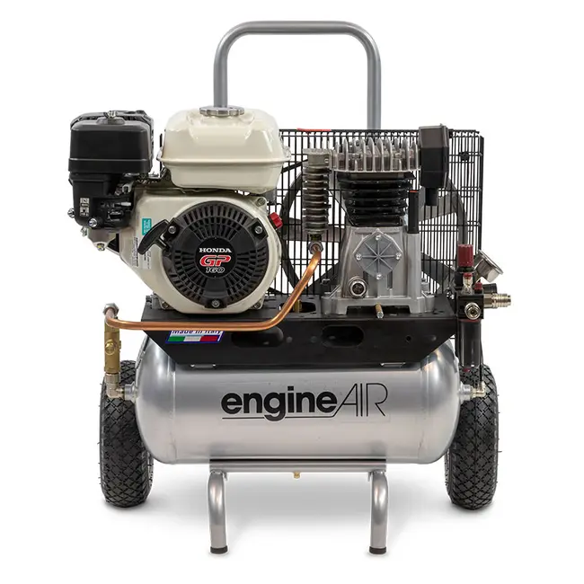 Compresseur d'essence ABAC EngineAIR 4/22 LT avec réservoir de 22 L et roues