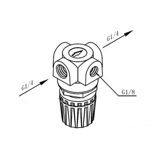 Régulateur de pression Abac 1129700735 - GM 2 pour compresseurs d'air jusqu'à 10 bar