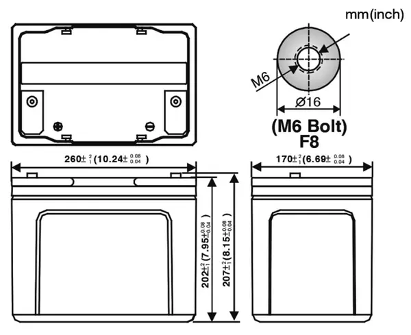 Accu Italia Energy Safe Cyclic 12V 80 Ah 00412802 - Batterie au plomb AGM pour applications électriques