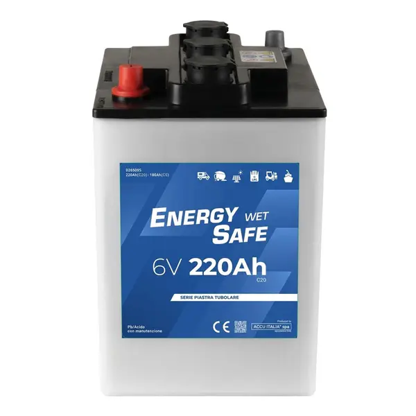 Accu Italia ES06220T 0365095 - Batterie plomb-acide 6V 220Ah pour véhicules électriques