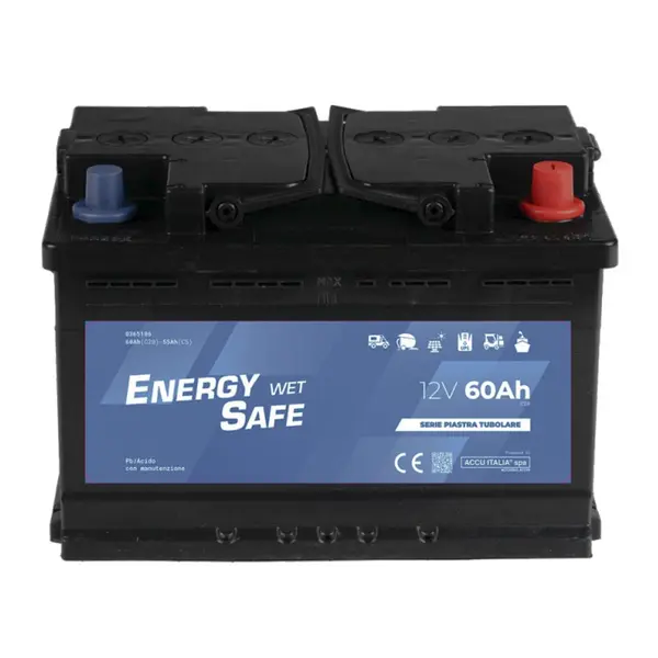Accu Italia ES12060T 0365106 - Batterie plomb-acide 12 V 60 Ah pour véhicules électriques