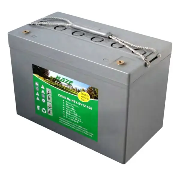 Accu Italia HZY12-100EV 7715120100 - Batterie gel 12 V 105 Ah pour voitures électriques
