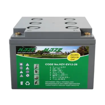 Haze HZY12-26EV 7715120026 - Batterie gel 12 V 25,7 Ah pour véhicules électriques et professionnels