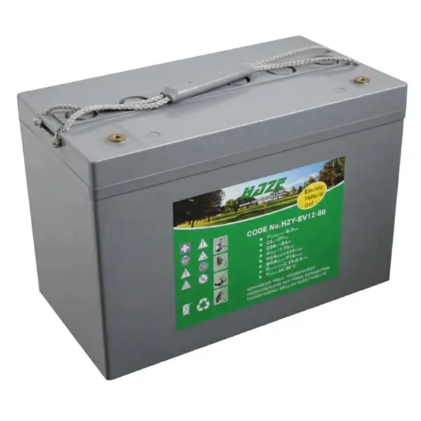 Haze HZY12-80EV 7715120080 - Batterie gel 12 V 75 Ah pour voitures électriques