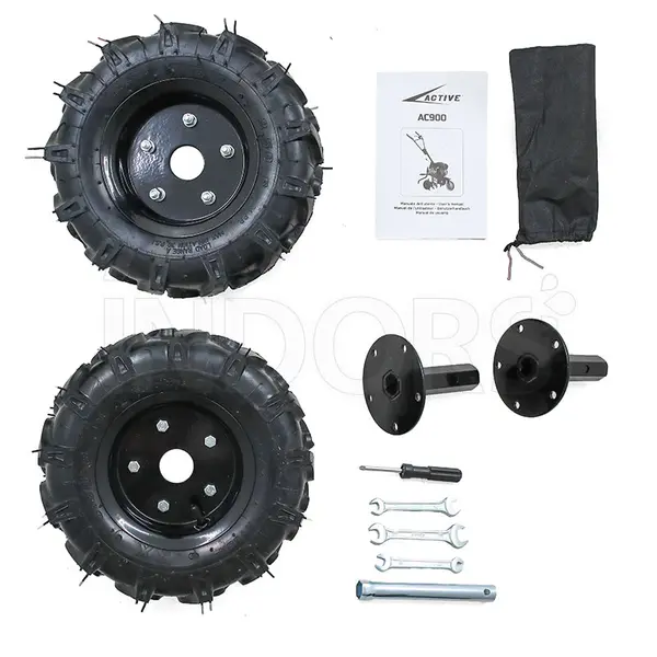 Active AC900 800725 - Motoculteur Professionnel à Essence 196 cc Largeur de Travail de 60 à 90 cm