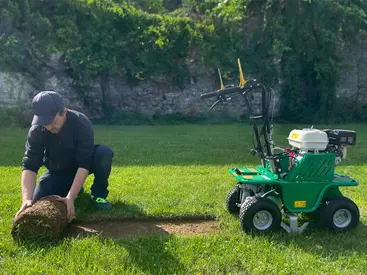 Zone d'utilisation du dégazonneur 4WD actif