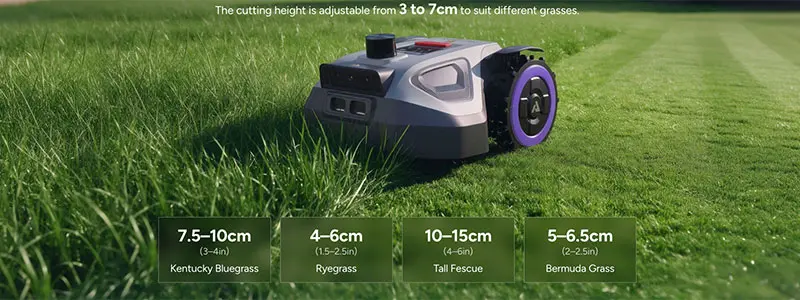 Anthbot M5 Pro - Robot Tondeuse sans fil périmétrique avec LiDAR 360° + RTK & NetRTK + Vision IA double