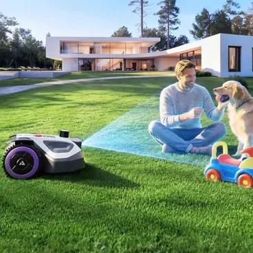 Anthbot M5 Pro - Robot Tondeuse sans fil périmétrique avec LiDAR 360° + RTK & NetRTK + Vision IA double