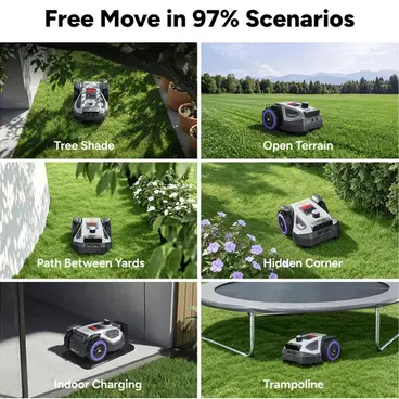 Anthbot M5 Pro - Robot Tondeuse sans fil périmétrique avec LiDAR 360° + RTK & NetRTK + Vision IA double