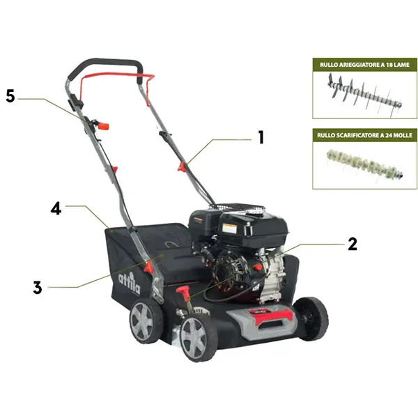Attila ATM 4022 C - Aérateur et scarificateur