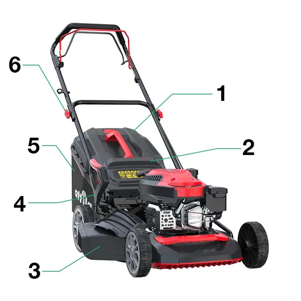 Attila AT 485 SQ - Tondeuse à gazon autotractée à essence en acier