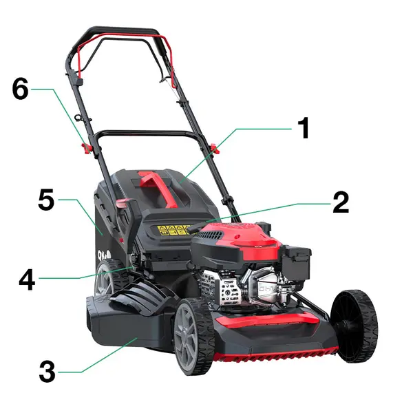 Attila AT 485 SQ - Tondeuse à gazon autotractée à essence en acier