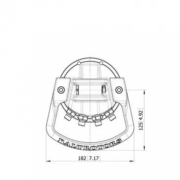 Baltrotors GR10 - Rotateur 10 kN pour grappins forestiers - Rotation illimitée et bride incluse
