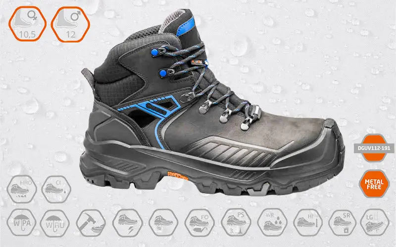 Protection de base T-FORT MID B1603 - Chaussures de sécurité imperméables