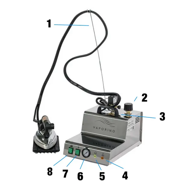 Vaporino Inox Maxi - Générateur de vapeur avec chaudière
