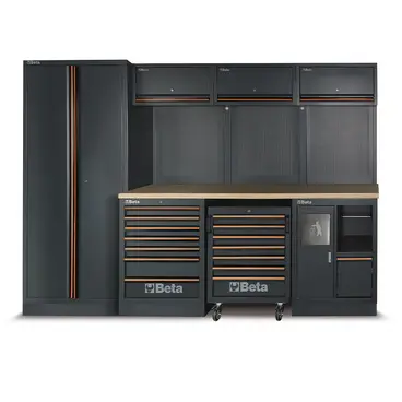 Plan de travail d'atelier Beta C45PRO 2.0 - 61,5 cm avec 268 outils inclus