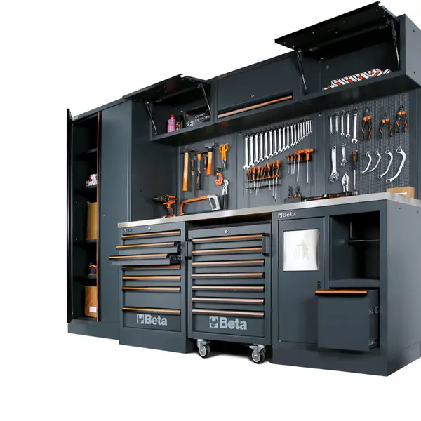 Beta C45PRO X/196UT - Plan de travail d'atelier de 46 cm avec 196 outils inclus