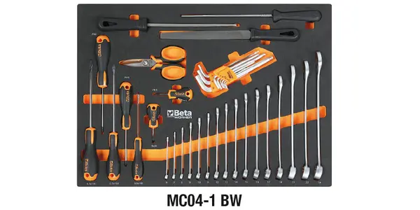 Beta C45PRO X/196UT - Plan de travail d'atelier de 46 cm avec 196 outils inclus