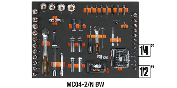Beta C45PRO X/196UT - Plan de travail d'atelier de 46 cm avec 196 outils inclus