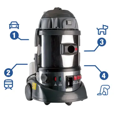 Bieffe Farinelli Emilio Plus Car - Nettoyeur vapeur professionnel - Nettoyage de voiture et d'intérieur