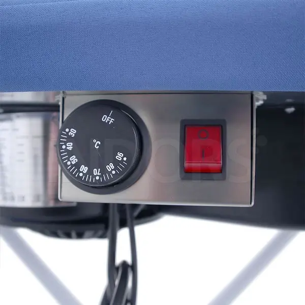 commandes de commande du moteur Bieffe Farinelli NEW JOLLY BF291 - Table à repasser avec surface chauffante, aspirateur et souffleur