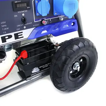 roue de transport solide CGM 9000SPE - Groupe Électrogène de Secours Professionnel 7,2 kW