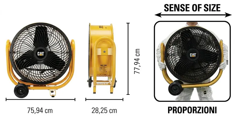 CFG CT007 - Ventilateur turbine professionnel CAT HVD-24AC Ø 60 cm
