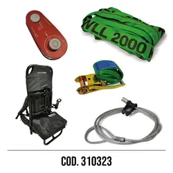 KIT SECOND FIRE AVEC CÂBLE CHOKER ET SAC À DOS COD. 310323