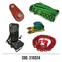 KIT SECOND FIRE AVEC CHAÎNE ET SAC À DOS COD. 310324