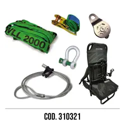 KIT SECOND FIRE AVEC CÂBLE CHOKER ET SAC À DOS COD. 310321