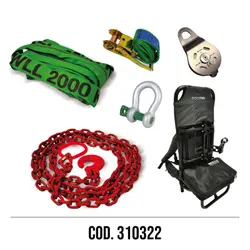 KIT SECOND FIRE AVEC CHAÎNE ET SAC À DOS COD. 310322