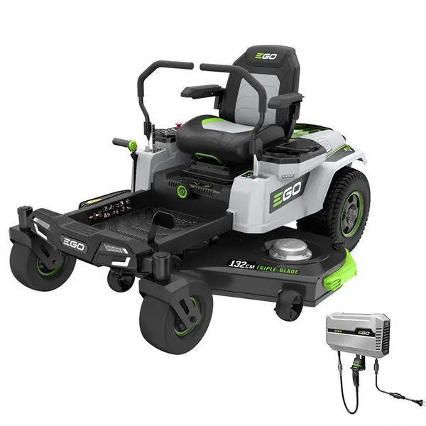 Tondeuse autoportée à rayon de braquage zéro EGO ZERO TURN Z6 ZT5201E-L - 132 cm, éjection latérale