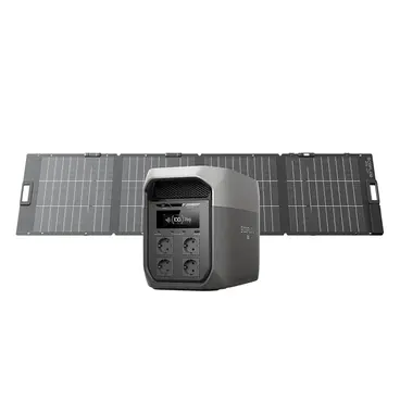 Ecoflow DELTA 3 Max EFD3M-G-EU-CBOX - Station d'alimentation portable 2048 Wh avec entrée solaire de 1000 W
