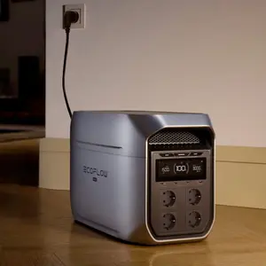 Ecoflow DELTA 3 Max EFD3M-G-EU-CBOX - Station d'alimentation portable 2048 Wh avec entrée solaire de 1000 W