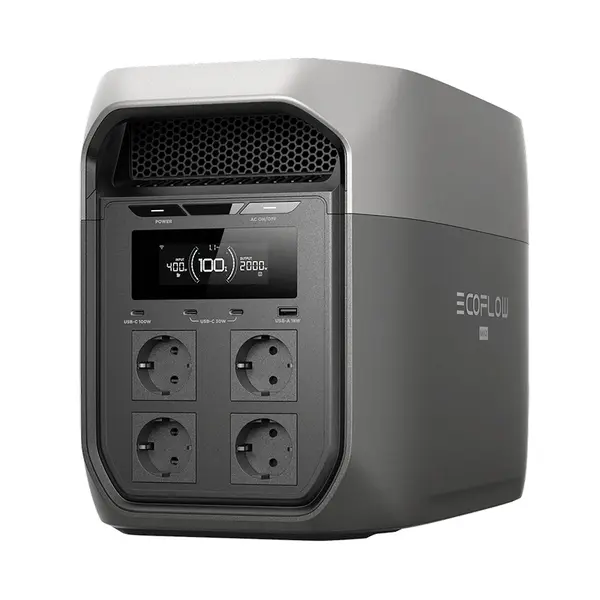 Ecoflow DELTA 3 Max EFD3M-G-EU-CBOX - Station d'alimentation portable 2048 Wh avec entrée solaire de 1000 W