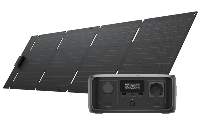 Générateur d'énergie à panneau solaire Ecoflow River 3 UPS pour le camping