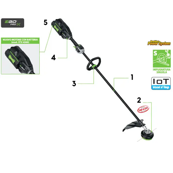EGO STX 4500 - Débroussailleuse professionnelle PRO X line
