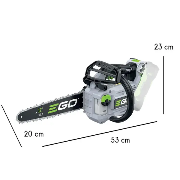 Dimensions de la tronçonneuse sans fil EGO CS 1200 E - Guide de 30 cm