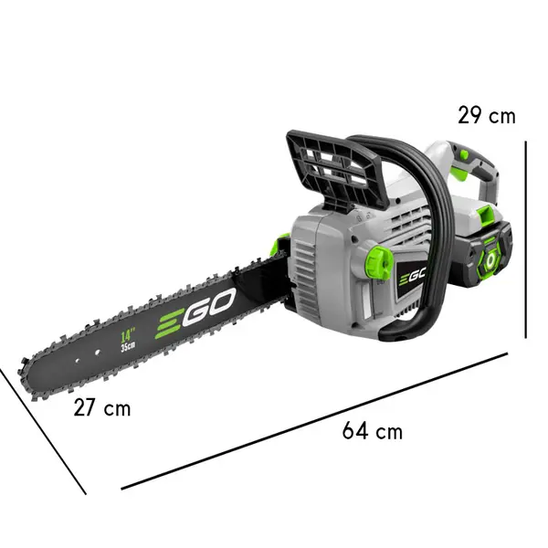 Tronçonneuse professionnelle sans fil EGO CS 1410 E - Dimensions